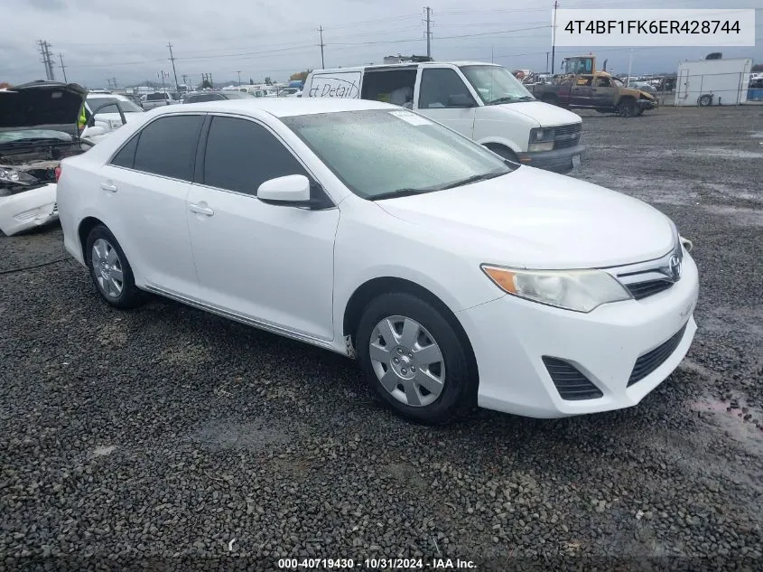 4T4BF1FK6ER428744 2014 Toyota Camry Le