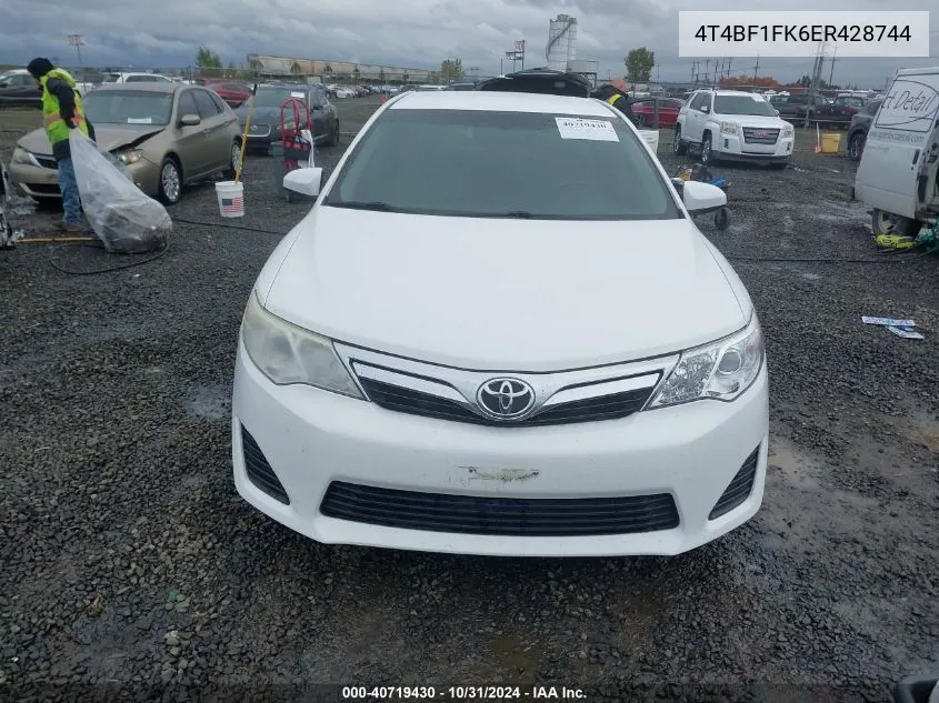 4T4BF1FK6ER428744 2014 Toyota Camry Le