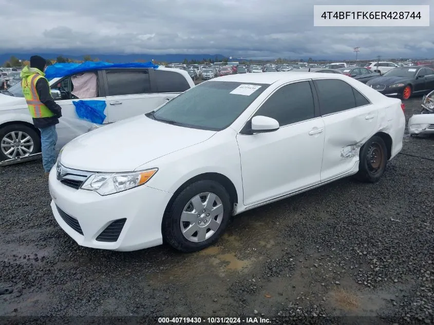 4T4BF1FK6ER428744 2014 Toyota Camry Le