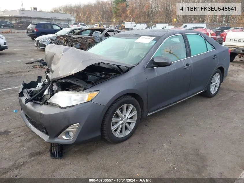 2014 Toyota Camry Xle V6 VIN: 4T1BK1FK3EU545641 Lot: 40730557