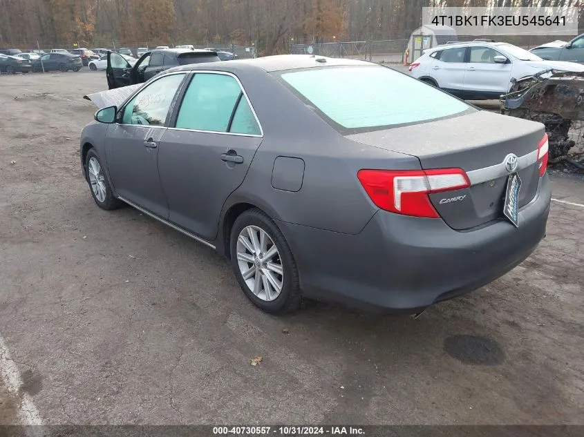 2014 Toyota Camry Xle V6 VIN: 4T1BK1FK3EU545641 Lot: 40730557