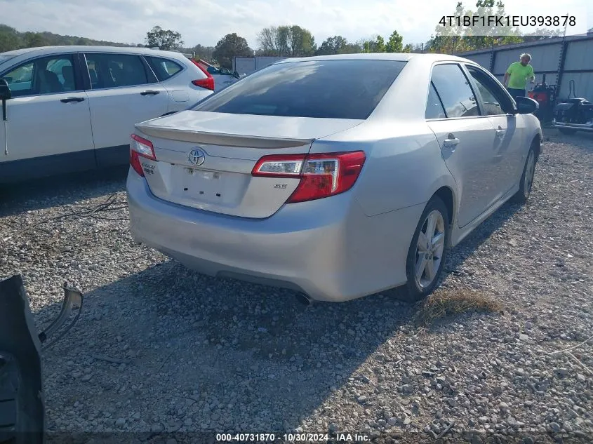 2014 Toyota Camry Se VIN: 4T1BF1FK1EU393878 Lot: 40731870