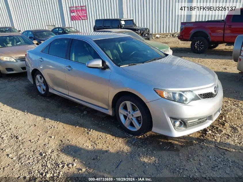 2014 Toyota Camry Se VIN: 4T1BF1FK9EU326137 Lot: 40733659