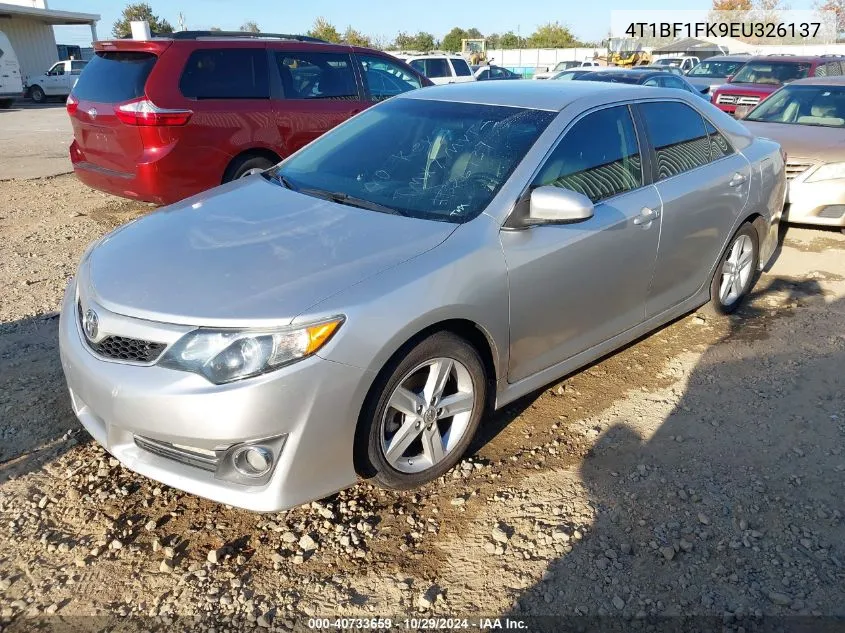 2014 Toyota Camry Se VIN: 4T1BF1FK9EU326137 Lot: 40733659