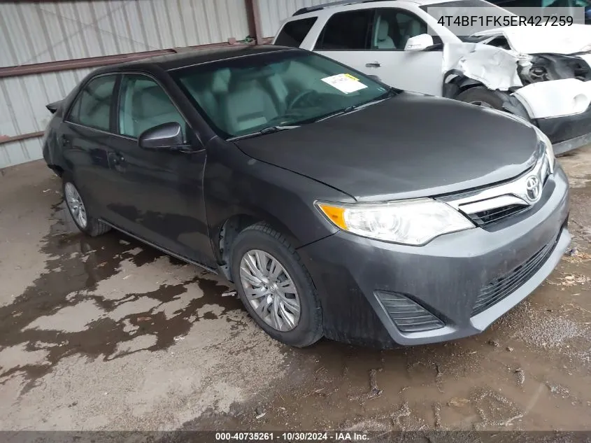 2014 Toyota Camry Le VIN: 4T4BF1FK5ER427259 Lot: 40735261