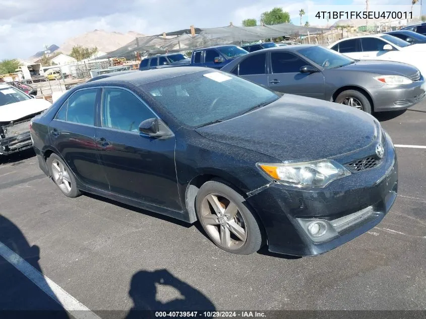 2014 Toyota Camry Se VIN: 4T1BF1FK5EU470011 Lot: 40739547