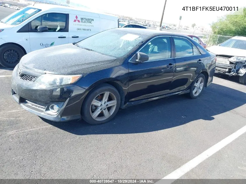 2014 Toyota Camry Se VIN: 4T1BF1FK5EU470011 Lot: 40739547