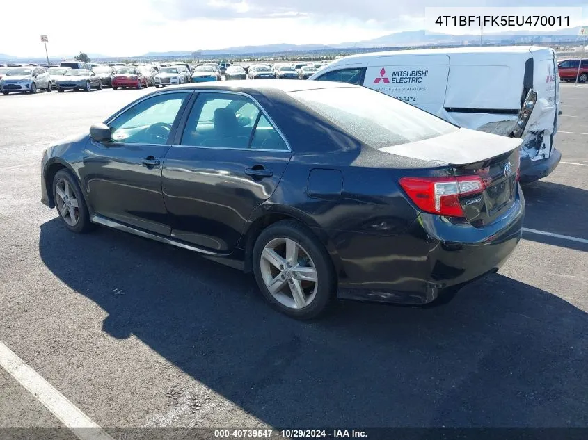 2014 Toyota Camry Se VIN: 4T1BF1FK5EU470011 Lot: 40739547