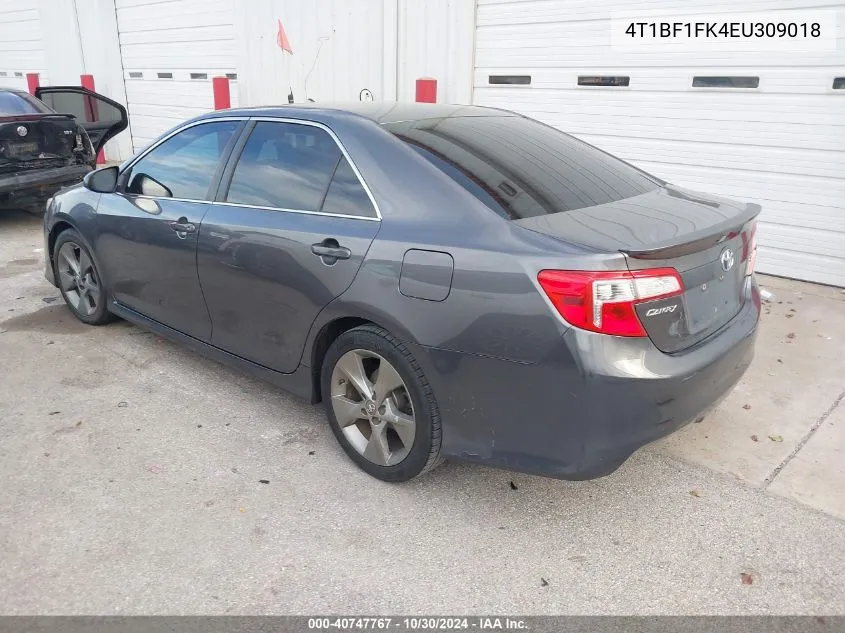 4T1BF1FK4EU309018 2014 Toyota Camry Se Sport