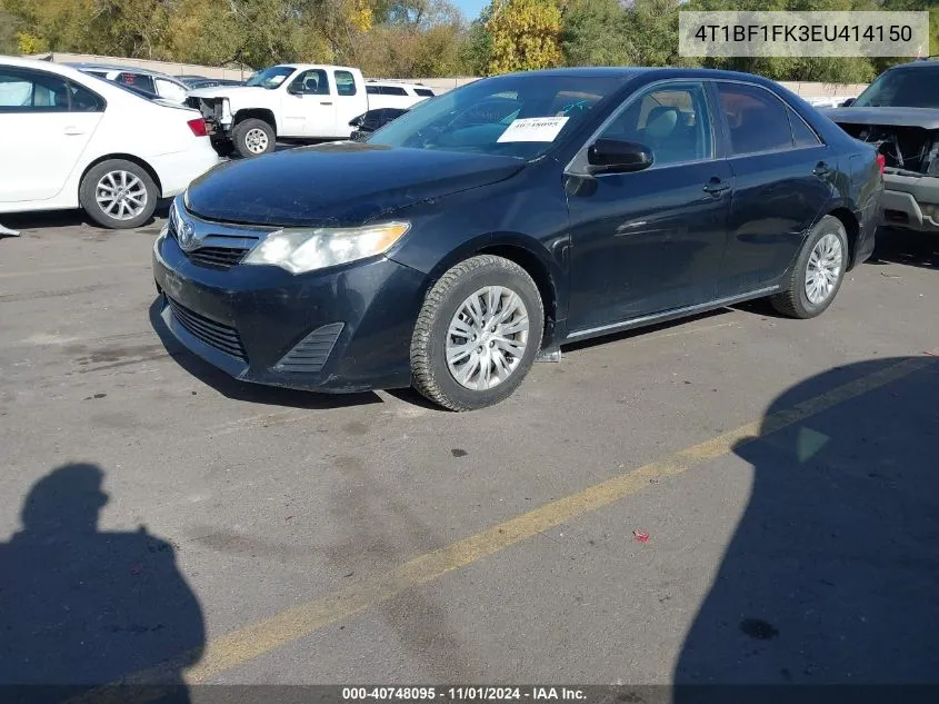 2014 Toyota Camry Le VIN: 4T1BF1FK3EU414150 Lot: 40748095