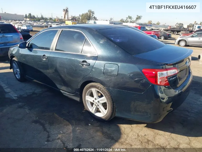 2014 Toyota Camry Se VIN: 4T1BF1FKXEU416607 Lot: 40752624