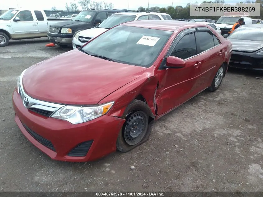 2014 Toyota Camry Le VIN: 4T4BF1FK9ER388269 Lot: 40763978