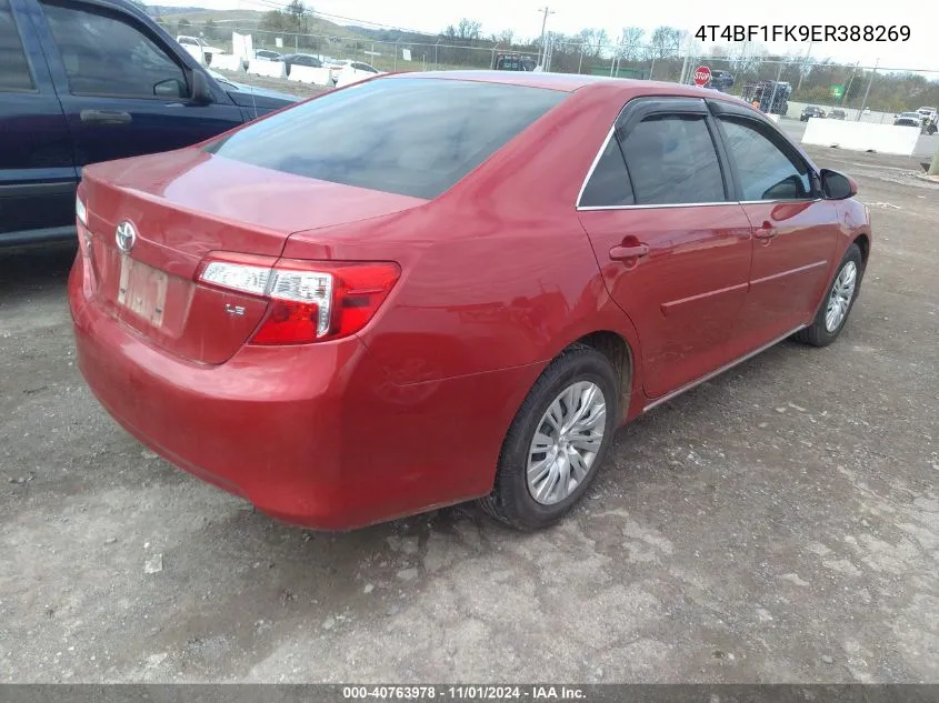 2014 Toyota Camry Le VIN: 4T4BF1FK9ER388269 Lot: 40763978