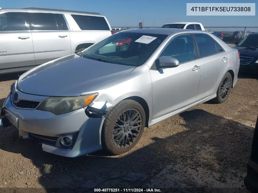 2014 Toyota Camry Se VIN: 4T1BF1FK5EU733808 Lot: 40775251