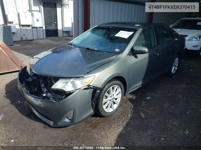 2014 Toyota Camry Xle VIN: 4T4BF1FKXER370413 Lot: 40776068