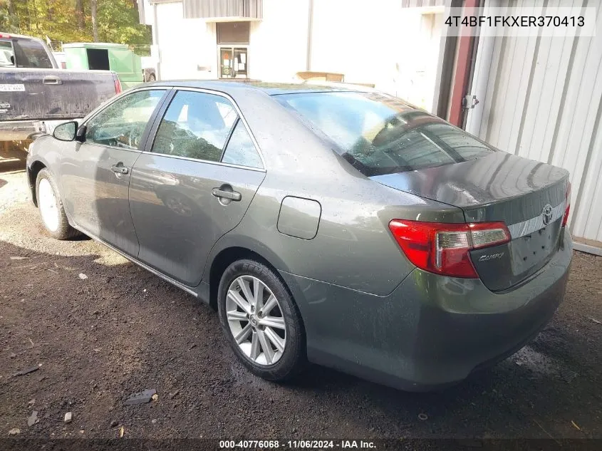 2014 Toyota Camry Xle VIN: 4T4BF1FKXER370413 Lot: 40776068