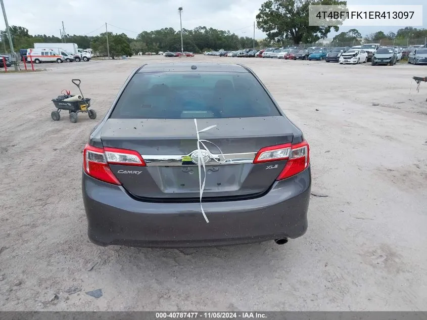 2014 Toyota Camry Xle VIN: 4T4BF1FK1ER413097 Lot: 40787477