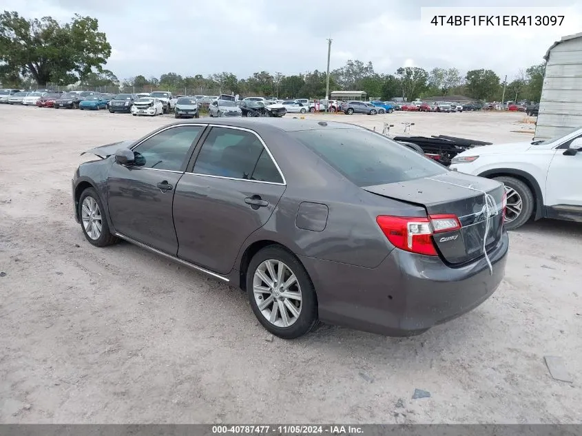 2014 Toyota Camry Xle VIN: 4T4BF1FK1ER413097 Lot: 40787477