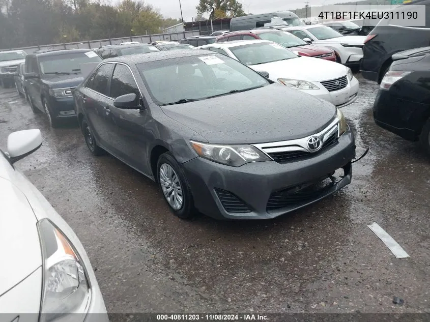 4T1BF1FK4EU311190 2014 Toyota Camry Le