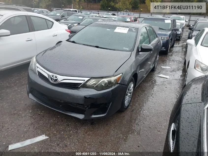 4T1BF1FK4EU311190 2014 Toyota Camry Le