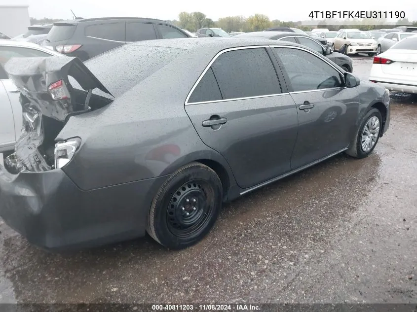 4T1BF1FK4EU311190 2014 Toyota Camry Le