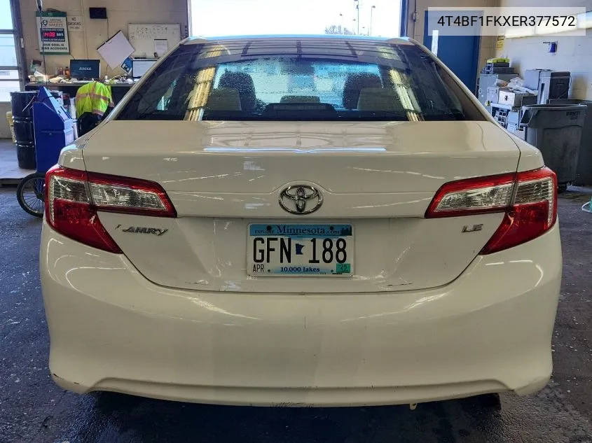 2014 Toyota Camry L/Se/Le/Xle VIN: 4T4BF1FKXER377572 Lot: 40816941