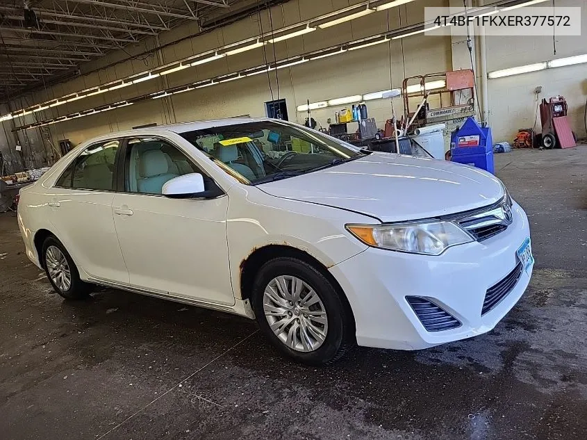 2014 Toyota Camry L/Se/Le/Xle VIN: 4T4BF1FKXER377572 Lot: 40816941