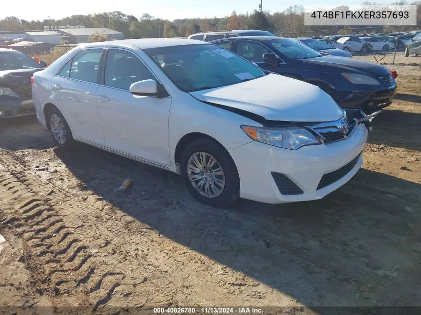 4T4BF1FKXER357693 2014 Toyota Camry Le