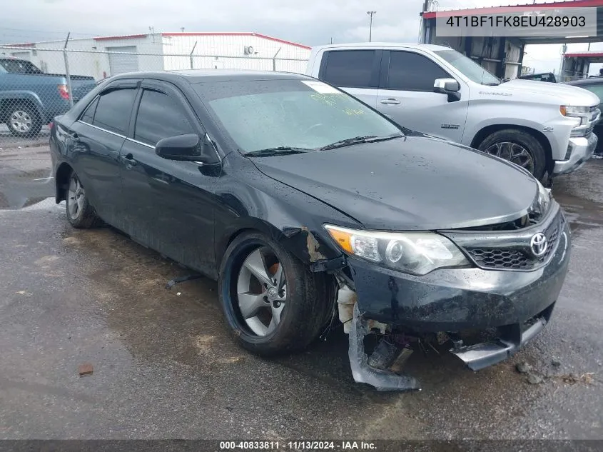 2014 Toyota Camry Se Sport VIN: 4T1BF1FK8EU428903 Lot: 40833811