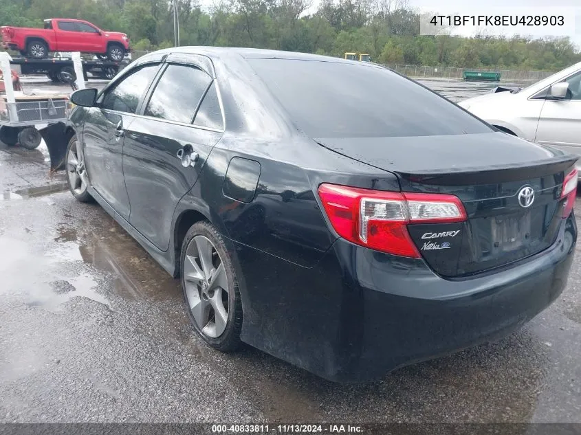 2014 Toyota Camry Se Sport VIN: 4T1BF1FK8EU428903 Lot: 40833811