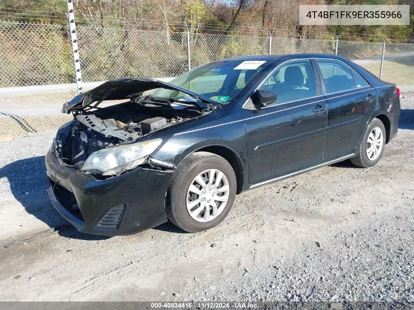 2014 Toyota Camry Le VIN: 4T4BF1FK9ER355966 Lot: 40834416