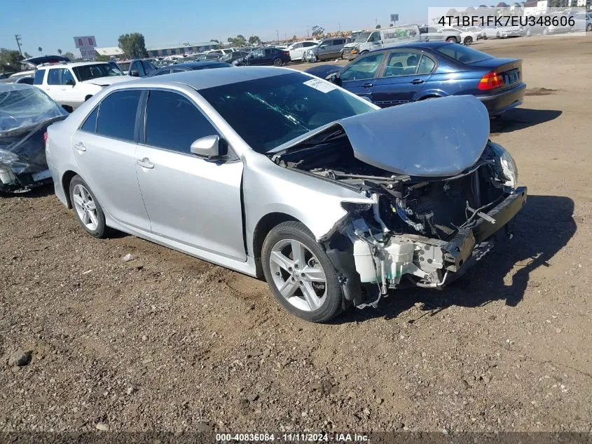 2014 Toyota Camry Se VIN: 4T1BF1FK7EU348606 Lot: 40836084