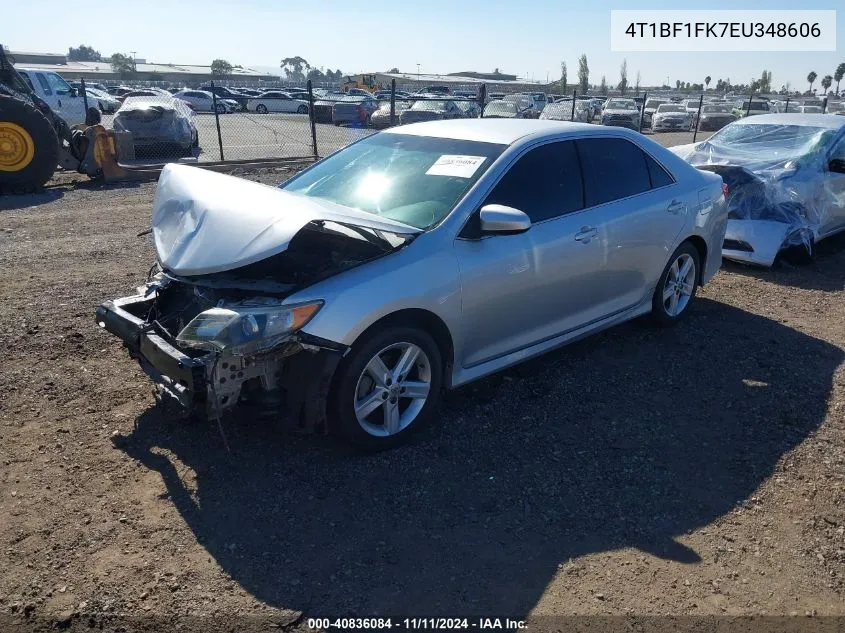 2014 Toyota Camry Se VIN: 4T1BF1FK7EU348606 Lot: 40836084