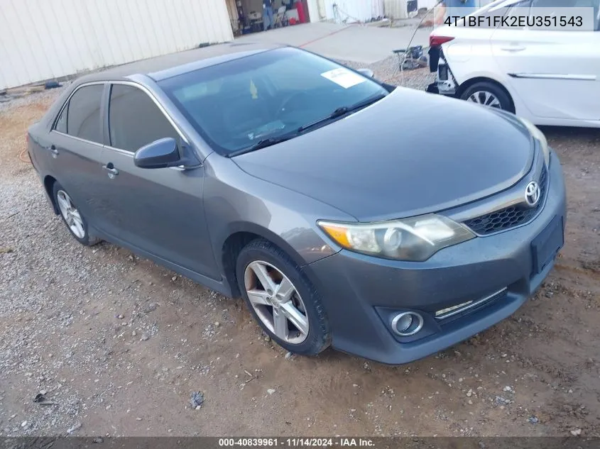 4T1BF1FK2EU351543 2014 Toyota Camry Se