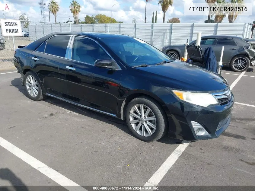 2014 Toyota Camry Xle VIN: 4T4BF1FK4ER428516 Lot: 40850672