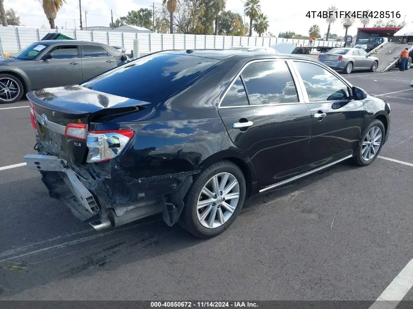 2014 Toyota Camry Xle VIN: 4T4BF1FK4ER428516 Lot: 40850672