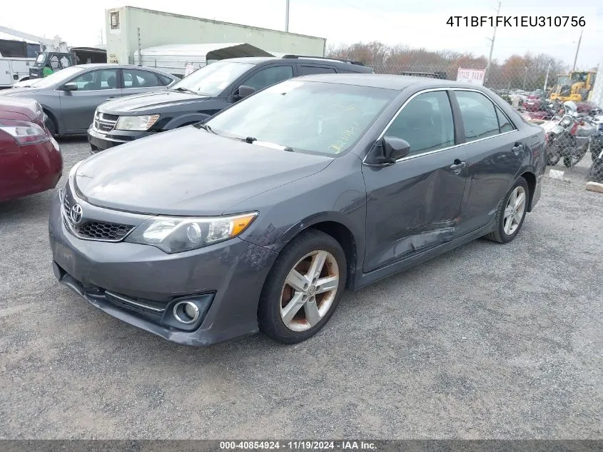 2014 Toyota Camry Se VIN: 4T1BF1FK1EU310756 Lot: 40854924