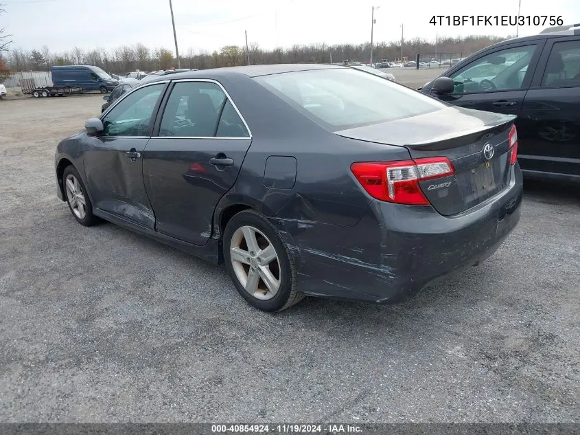 2014 Toyota Camry Se VIN: 4T1BF1FK1EU310756 Lot: 40854924