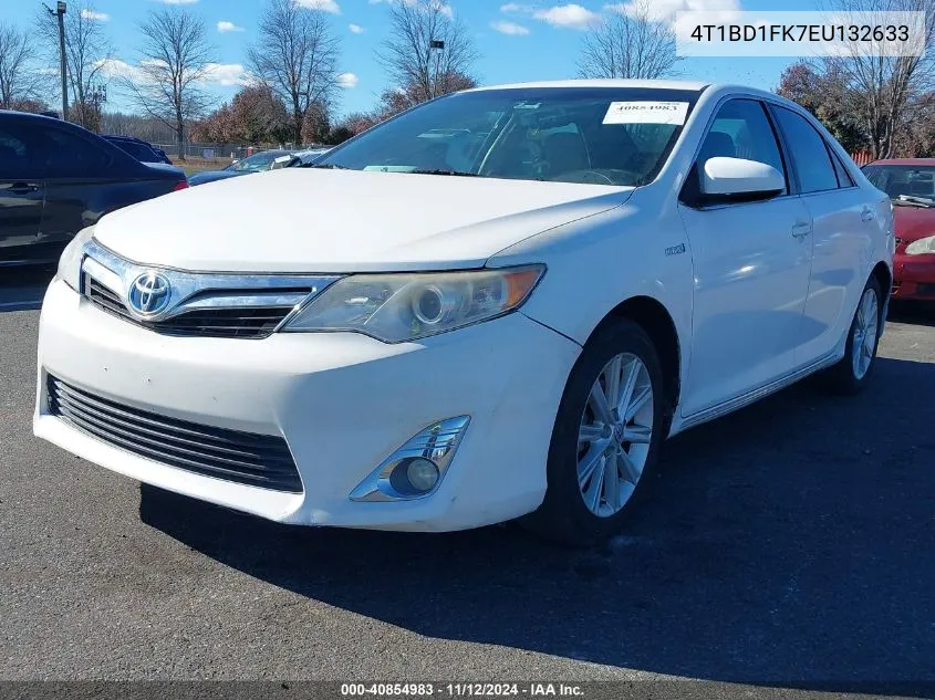 2014 Toyota Camry Hybrid Xle VIN: 4T1BD1FK7EU132633 Lot: 40854983