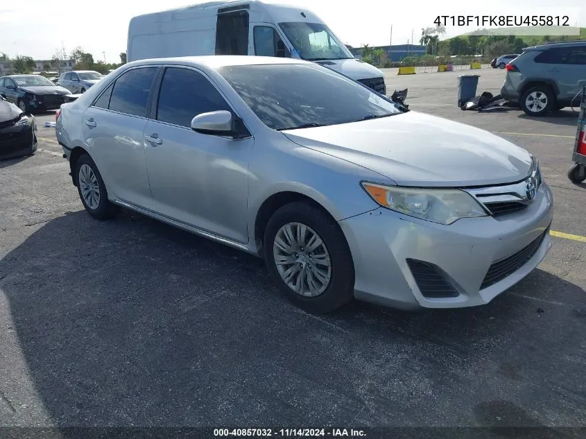 2014 Toyota Camry Le VIN: 4T1BF1FK8EU455812 Lot: 40857032