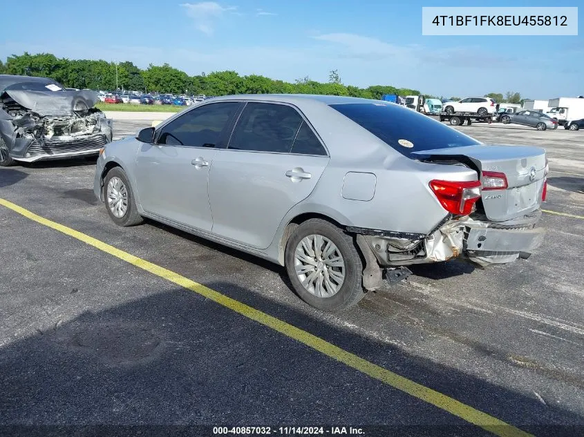 2014 Toyota Camry Le VIN: 4T1BF1FK8EU455812 Lot: 40857032