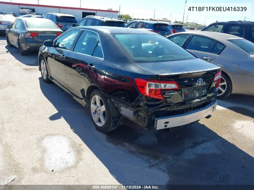 2014 Toyota Camry Se VIN: 4T1BF1FK0EU416339 Lot: 40859107