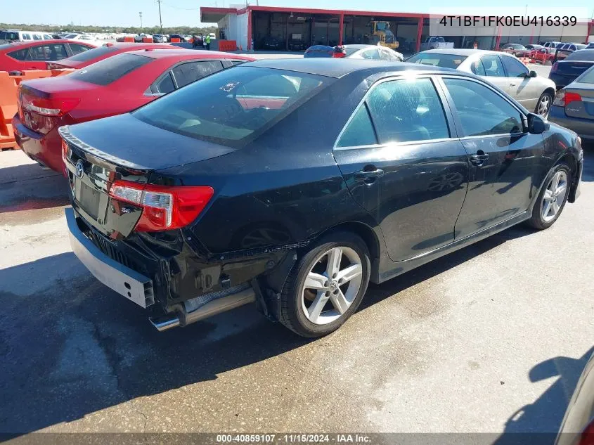 2014 Toyota Camry Se VIN: 4T1BF1FK0EU416339 Lot: 40859107