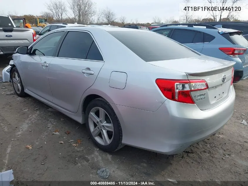 2014 Toyota Camry Se VIN: 4T1BF1FK0EU446120 Lot: 40859485