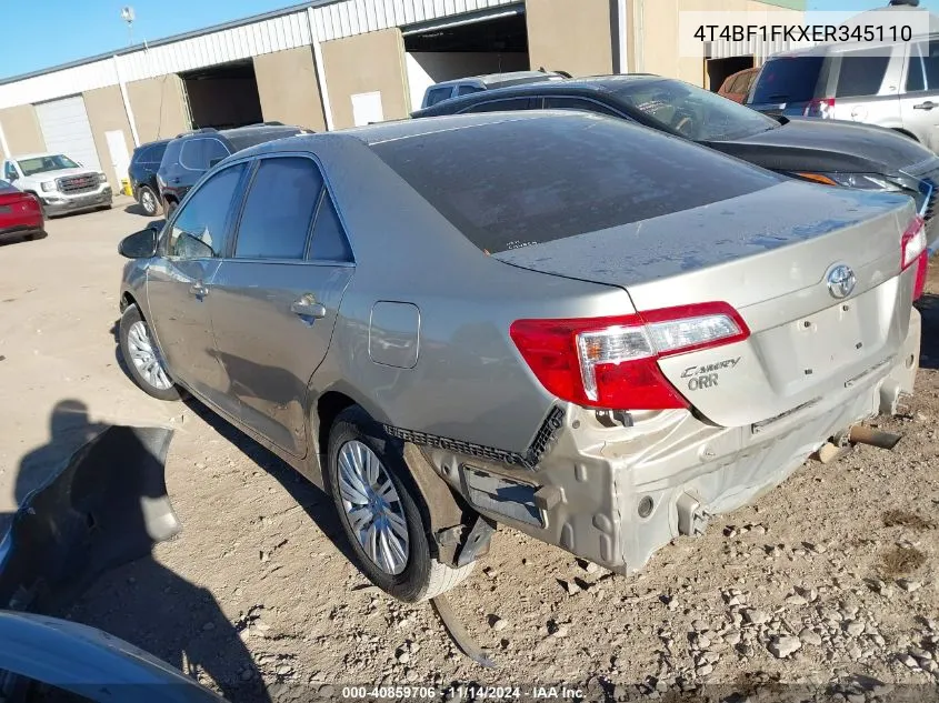 2014 Toyota Camry L VIN: 4T4BF1FKXER345110 Lot: 40859706