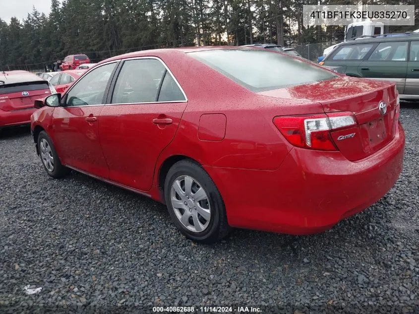 2014 Toyota Camry Le VIN: 4T1BF1FK3EU835270 Lot: 40862688