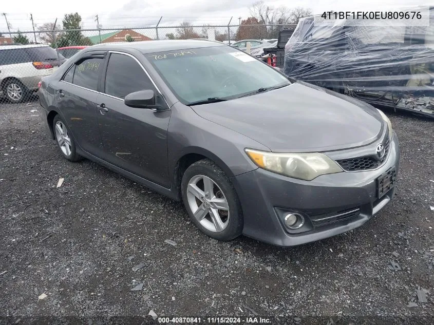 2014 Toyota Camry Se VIN: 4T1BF1FK0EU809676 Lot: 40870841