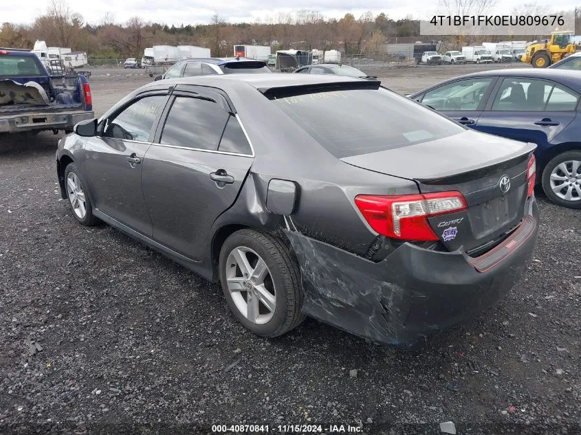 2014 Toyota Camry Se VIN: 4T1BF1FK0EU809676 Lot: 40870841