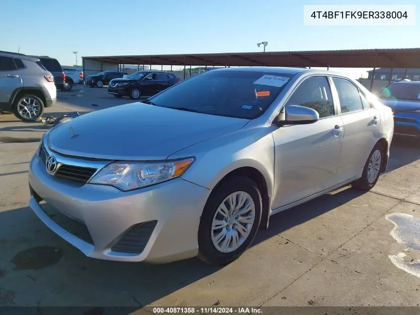 2014 Toyota Camry Le VIN: 4T4BF1FK9ER338004 Lot: 40871358