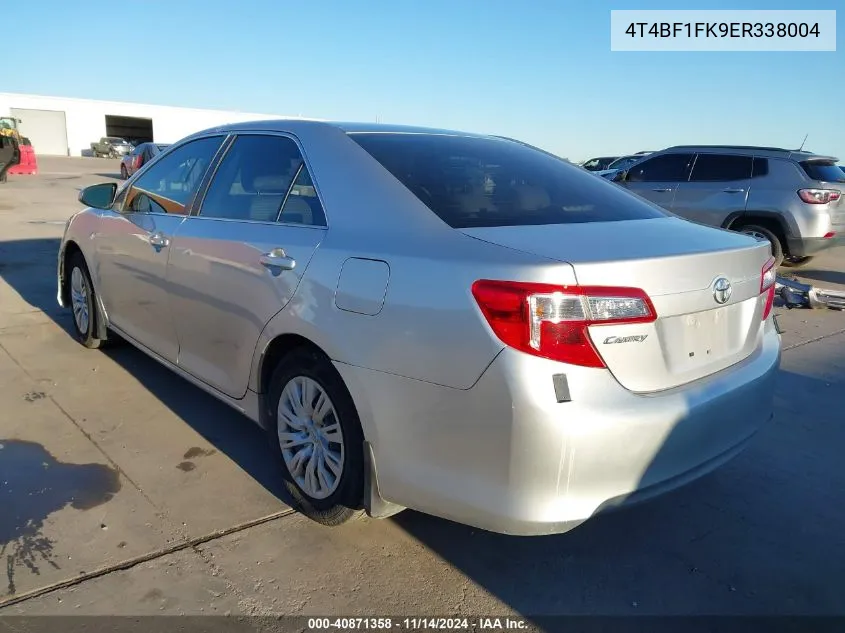 2014 Toyota Camry Le VIN: 4T4BF1FK9ER338004 Lot: 40871358